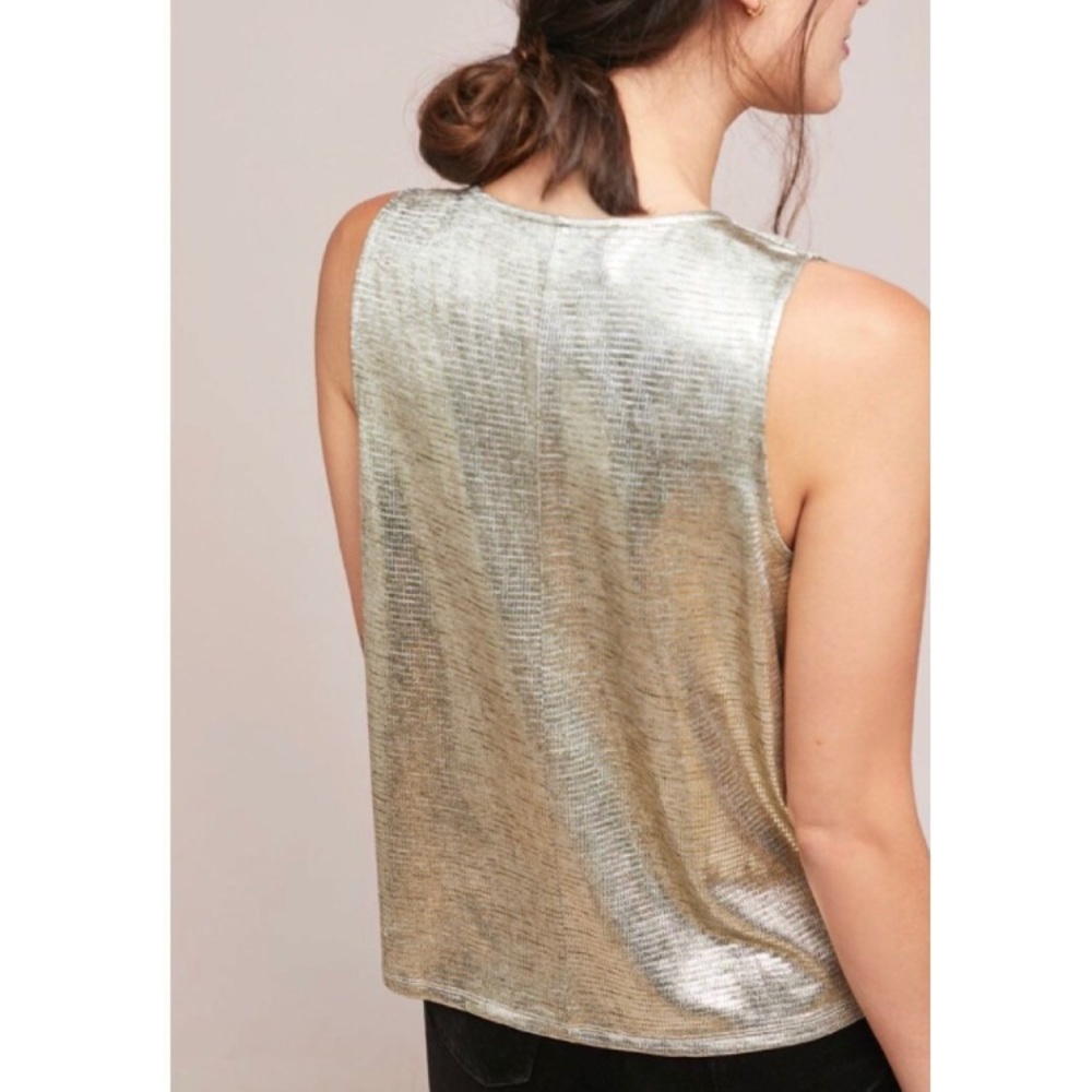 NWT Anthropologie Shine Cowl Neck Top - Picture 3 of 3